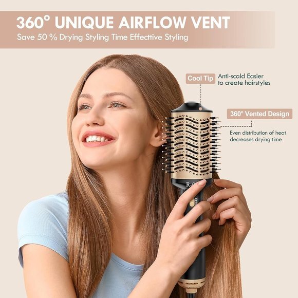 Hair Dryer Brush Blow Dryer Brush in One, 4 in 1 Hair Dryer and Styler Volumizer - Picture 7 of 7